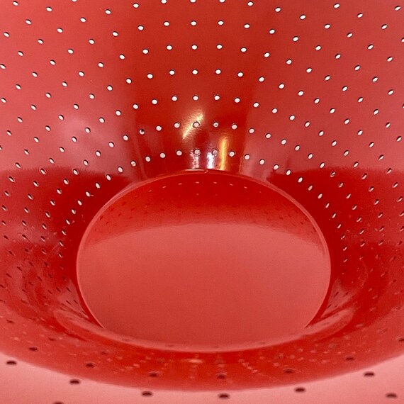 Alessi - Francesca Amfitheatrof - Red Perforated Fruit Bowl - 2000