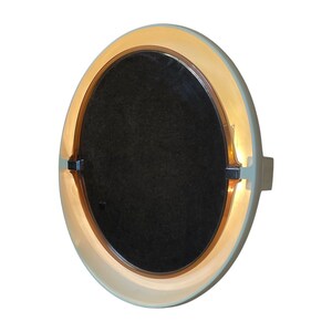 Allibert - German made space age design mirror with backlighting - Large model in great condition - Oval