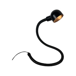 Eurolux - Snake / serpent lamp - 1970&#39;s - Fully flexible goosneck desk lamp - Black