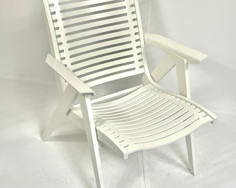 Niko Kralj - Stol Industrija Pohistva - Rex model 120 - white (rare edition, not a folding chair) - Marked and fully original