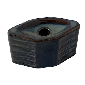 Einar Johansen - Søholm - Vase / candle holder - model 3350 - Granite blue - 1950&#39;s - Denmark - Never used!