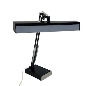 Luxo - Desk or Drafting lamp with two fluorescent bulbs - Industrial design - Original and marked accordingly