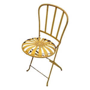 Francois Carre Garden chair - &#39;Sunburst&#39; - commissioned by Le Corbusier - Two in stock! - French made / Art Deco