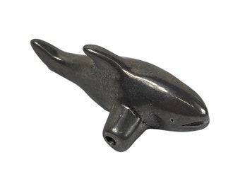 Handmade - Fish shaped Drawer / door pull or handle - Casted Aluminum (New Old Stock) - Made in Israel