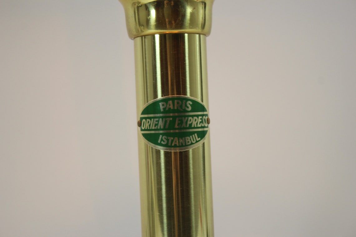 Orient Express Brass With Glass Table Lamp Etsy Canada