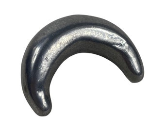 Handmade - Half Moon shaped Drawer / door pull or handle - Casted Aluminum (New Old Stock) - Made in Israel