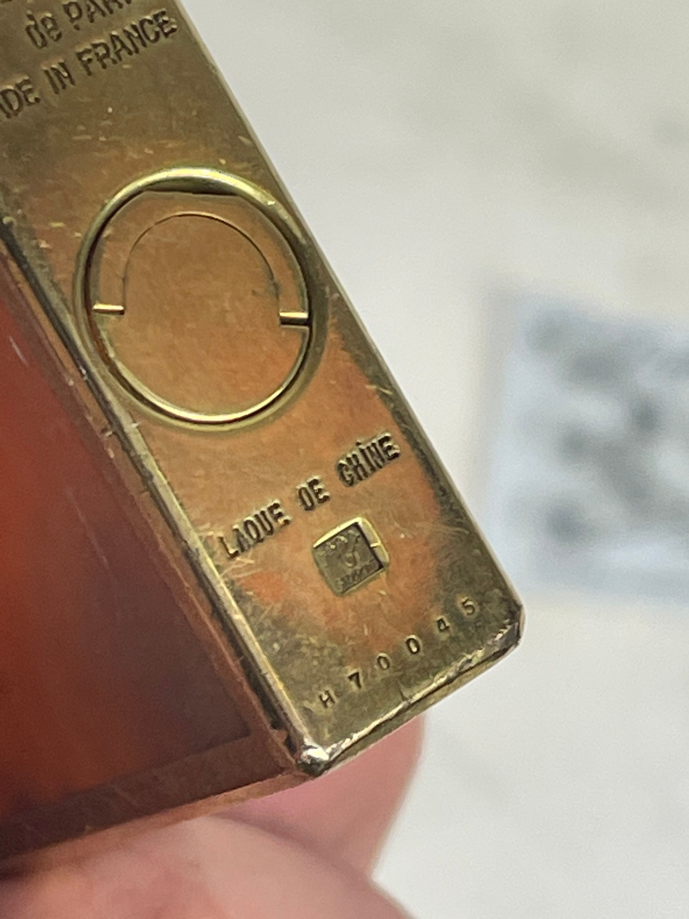 【レア・希少】本物　S.T.Dupont デュポン ライター 漆　木目　中国 レア・希少】本物S.T.Dupont デュポン ライター 漆木目中国