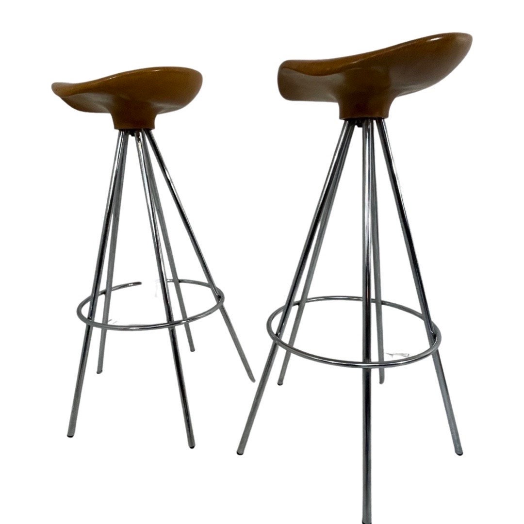 Pepe Cortes - Amat Jamaica - Industrial Vintage Bar Stool - Wooden
