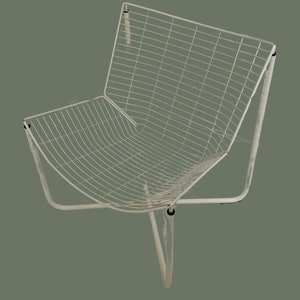 Niels Gammelgaard - IKEA - Wire Chair - Jarpen - White - 1980&#39;s