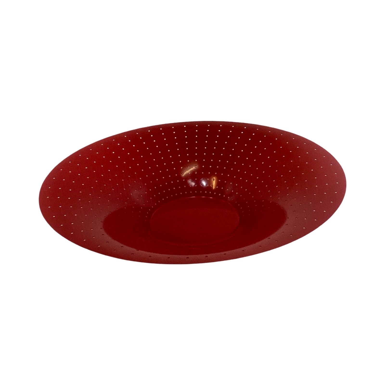 ALESSI Amfitheatrof Bowl フルーツボウル Alessi - Francesca Amfitheatrof - Red Perforated Fruit Bowl - 2000