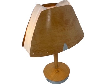 Soren Eriksen - Lucid - Table lamp model 'Culot' - Plywood, plastic and aluminum (two in stock)