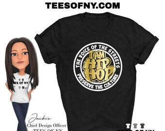 Official I am HIP HOP Shirt  HipHop Family Shirts - Hip Hop 50 Tees of NY Exclusive Design - Best Seller