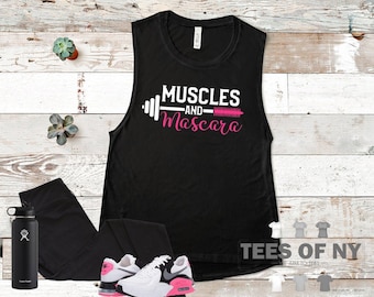 Muscles & Mascara Women's Flowy Scoop Muscle Tank