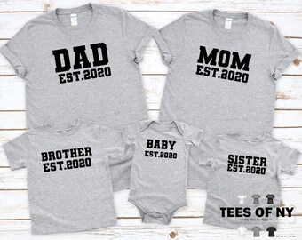 Family Shirts For New Baby Etsy