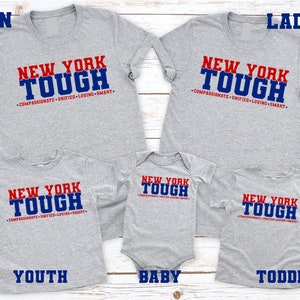 New York Tough - Camiseta unisex/ NY Strong/ Más fuertes juntos/ Regalo de la ciudad de Nueva York/ Camiseta esencial/ Quédate en casa/ Primera línea/ MÁS VENDIDA