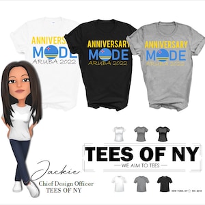 Anniversary Mode Aruba Vacation T Shirt Unisex T-Shirt