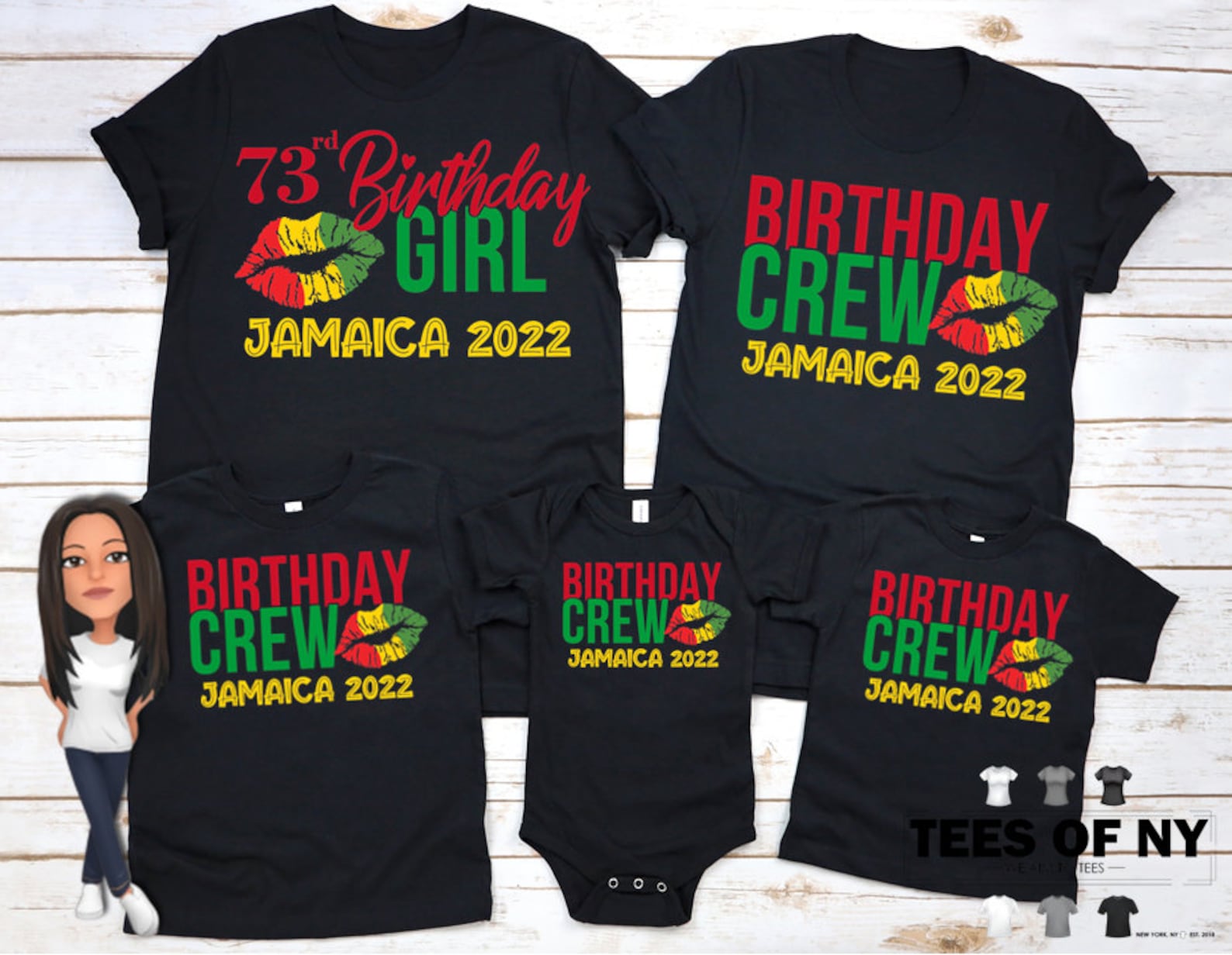 Birthday Girl Birthday Crew Jamaica Vacation Unisex T Shirt Etsy