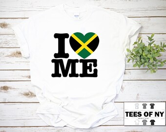 Jamaica Heart Flag - I Love Me