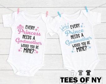 Will you be my Godparent Bodysuit, be my Godfather gift, Godmother Proposal Bodysuit, Baby Godmother Bodysuit, Godfather Announcement