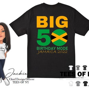 Big 50 Birthday Mode Jamaica Vacation T Shirt - Jamaica Shirt, Jamaica Vacation, Family Matching Shirt, Group Matching, Jamaica Travel