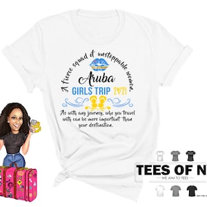 Mädchen Reise Aruba 2023, Besties Reise Shirts, Reise Shirts, Road Trip Shirts, Bachelorette Reise Shirts, Bester Freund Urlaub Unisex T-Shirt