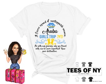 Viaje de chicas a Aruba 2023, camisetas para viajes con mejores amigas, camisetas de viaje, camisetas para viajes por carretera, camisetas para viajes de despedida de soltera, camisetas unisex para vacaciones con mejores amigas
