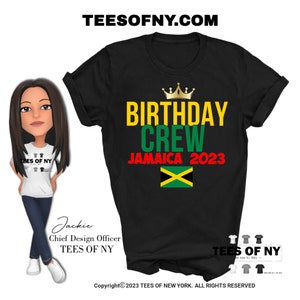 Birthday Crew Jamaica Vacation Unisex T Shirt, Jamaica Shirt, Jamaica Vacation, Family Matching Shirt, Tees of NY Original Design