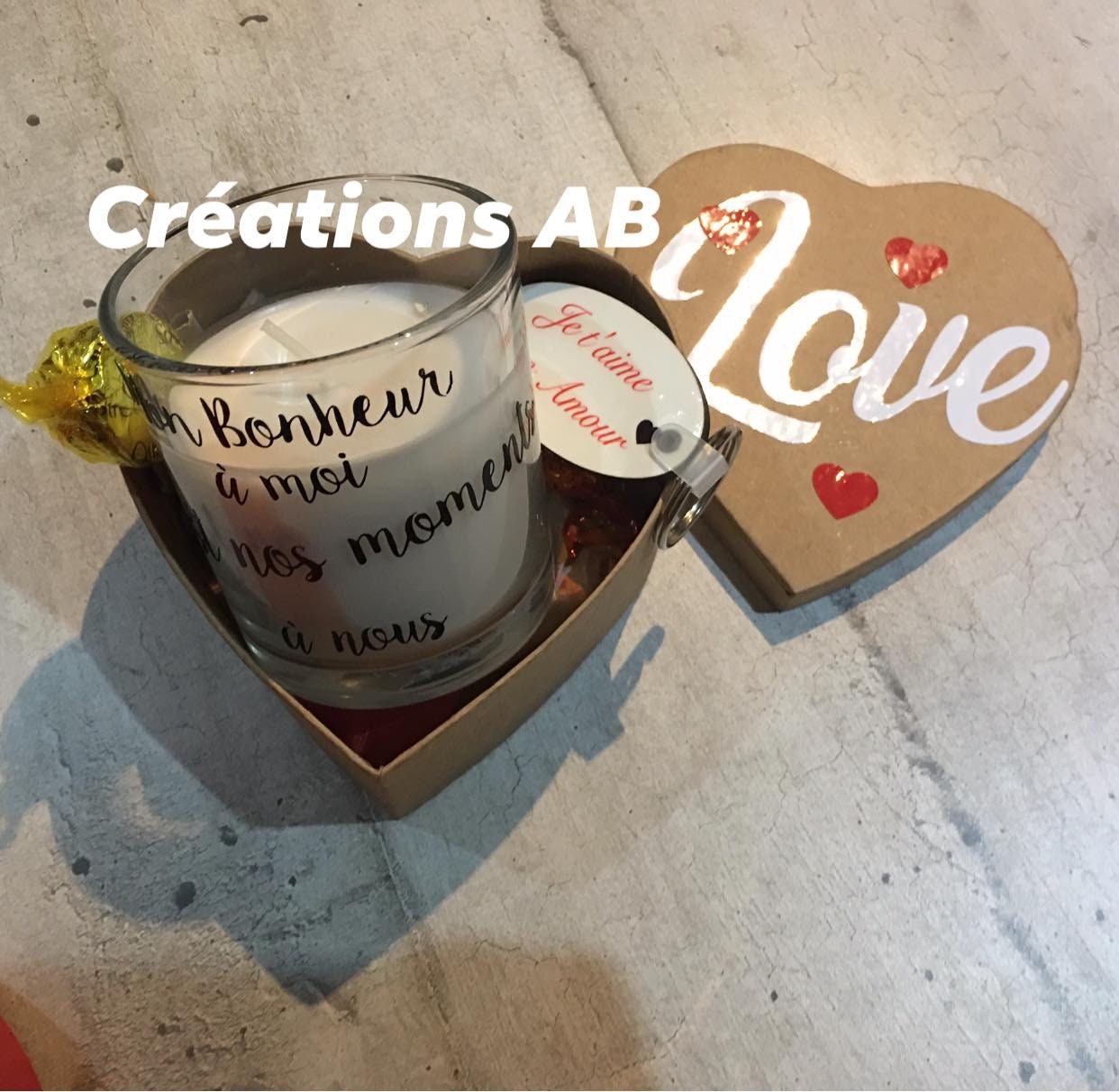 Petit Coffret Coeur Personnalisé