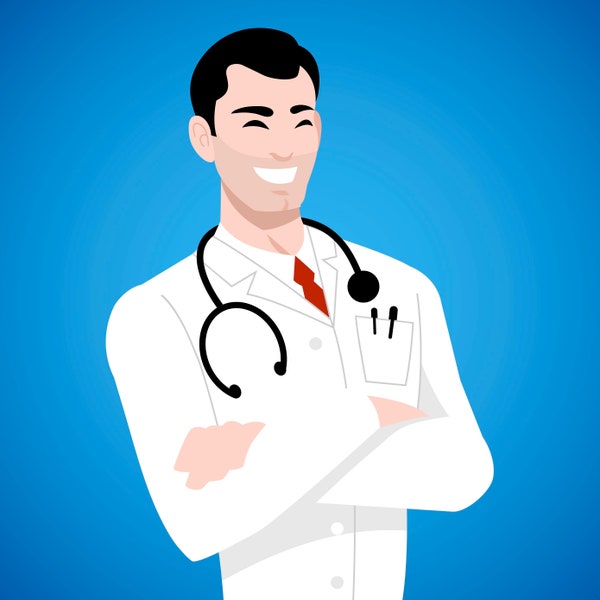 Doctor | Medic | Healthcare | Medical | Medicine Cabinet | Custom Illustration | Vector | Illustration | SVG | Cartoon | Clipart | Clip Art
