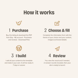 Personalización de plantillas de WordPress, tema de WordPress, servicio de configuración de sitios web personalizados, sitio web hecho para usted. imagen 5