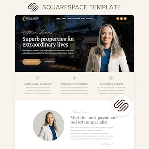 Grundbesitz Squarespace Template Realtor Squarespace 71 Sales Page Makler Portfolio Square Space Blog