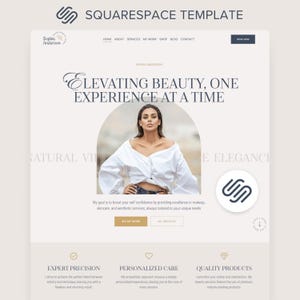 Beauty Salon Squarespace Website Template Medspa Landing Page Luxury Web Site Squarespace 71 Esthetician