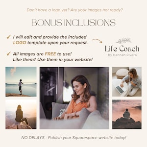 Coaching Squarespace Website Template Life Coach Squarespace 71 Sales Page Boho Square Space Site image 8