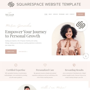 Coaching Squarespace Template Life Coach Squarespace Website for Coaches Square Space Sales Page Template Squarespace Theme Blog Template 71