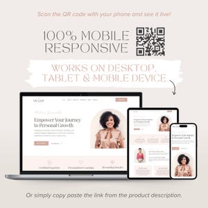Coaching Wordpress-tema Terapeut Komplett webbplats Livscoach Wordpress-mall Redigerbar Wordpress-blogg bild 7