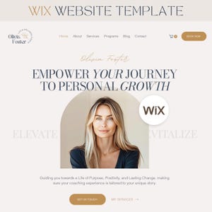 Coaching Wix Website Template Life Coach Wix Template Coaching Website Sales Page Template Wix Blog Therapist Website Boho Site for Coaches