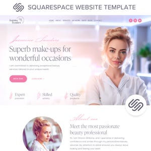 Kosmetikerin Squarespace Template Beauty Salon Squarespace Website Template Medspa Sales Page Squarespace Theme Skincare Shop Square Space 71