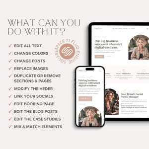 May include: A website design mockup with a pink and white colour scheme. The website is for a business that helps drive business success with smart digital solutions. The text on the website says "Driving business success with smart digital solutions".