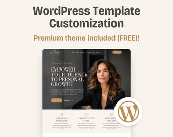 WordPress Template Customization WordPress Theme Custom Website Design Setup Service Done For You