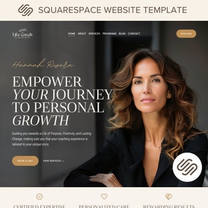 Modello Squarespace Coaching Modello sito web Squarespace Modello pagina di vendita Life Coach Blog Squarespace Tema Square Space 71