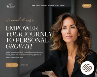 Squarespace Template Coaching Squarespace Website Template Life Coach Square Space Therapist Website Boho Coaches Squarespace Template 71