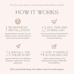 Coaching Wordpress-tema Terapeut Komplett webbplats Livscoach Wordpress-mall Redigerbar Wordpress-blogg bild 9