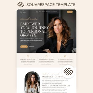 Coaching Squarespace Website Template Life Coach Squarespace 71 Sales Page Boho Square Space Site