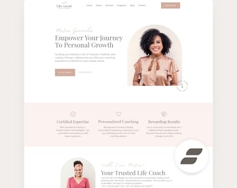 Coaching Showit Template Life Coach Showit Website Templates Therapist Sales Page Editable Web Site