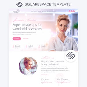 Esthetician Squarespace Website Template Beauty Salon Landing Page Medspa Web Site Squarespace 71