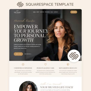 Coaching Squarespace Website Template Life Coach Squarespace 71 Sales Page Boho Square Space Website