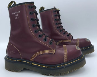 oxblood steel toe doc martens