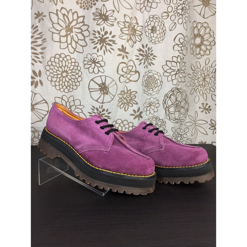 purple suede doc martens