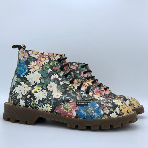 doc martens floral pattern