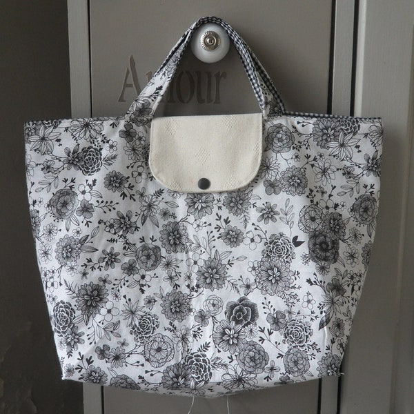 sac à main en tissu sac fourre-tout, cadeau fête des mères